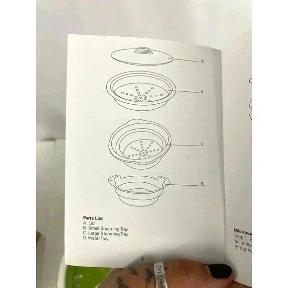 2 Tier Steamer Multi Use 4 PC NEW Steamer Tray Lid Included - Picture 2 of 12